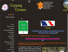 Tablet Screenshot of camping-lescerisiers.com